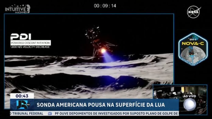 Sonda americana é a primeira nave privada a pousar na Lua - JR 24H