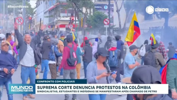 Suprema Corte colombiana denuncia 'bloqueio violento' do país por centenas de manifestantes - Notícias