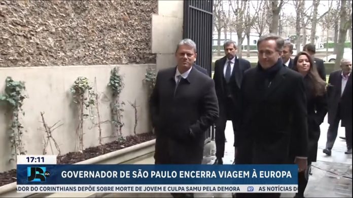 Tarcisio de Freitas conclui viagem de negócios à Europa - JR 24H