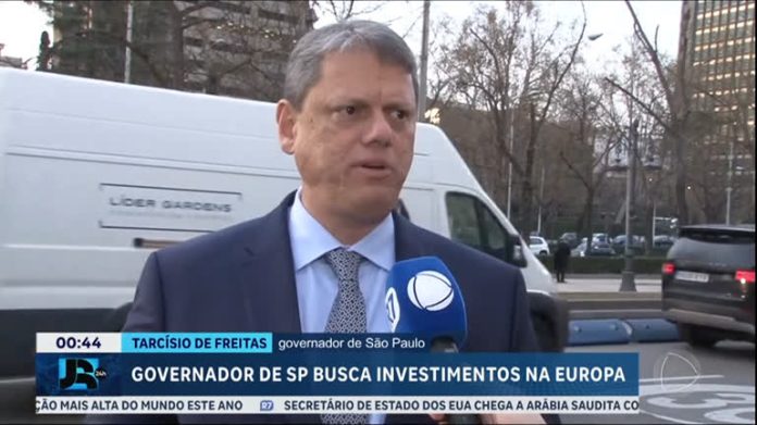 Tarcísio de Freitas se encontra com investidores e empresários na Europa - JR 24H