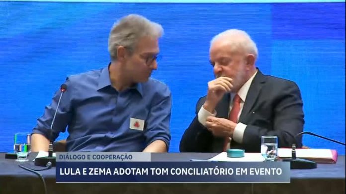 Veja os destaques do encontro entre Lula e Zema durante evento em BH