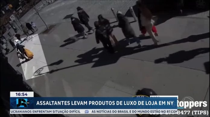 Vídeo: polícia de Nova York divulga imagens de assalto em loja de luxo - JR 24H