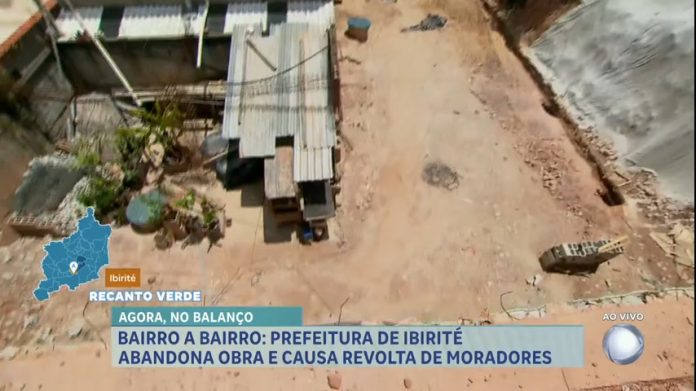 Bairro a Bairro: moradores denunciam obra parada em bairro de Ibirité (MG)