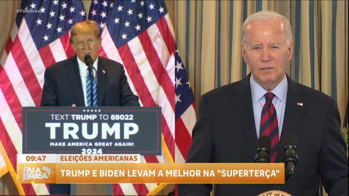 Biden e Trump dominam votação das primárias presidenciais nos EUA - RecordTV