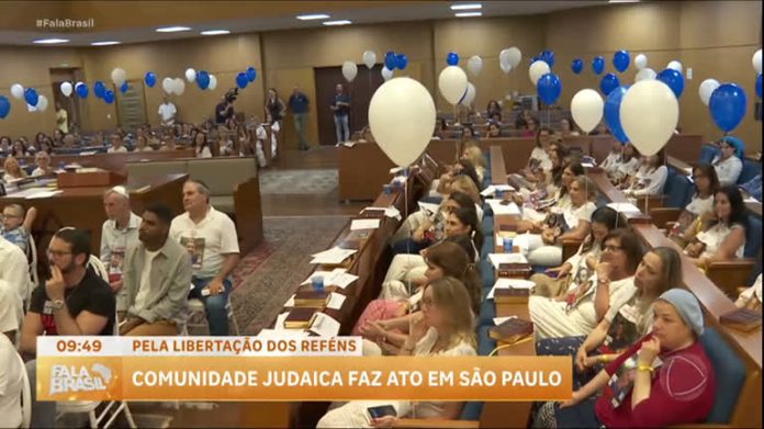 Comunidade judaica realiza evento em São Paulo pedindo libertação de reféns em Israel - RecordTV