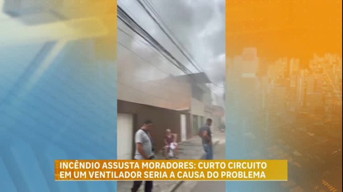 Incêndio assusta moradores do bairro Santa Terezinha, em Belo Horizonte