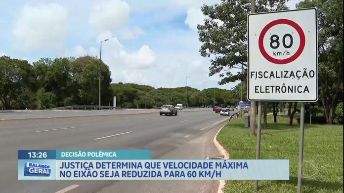 Justiça determina que velocidade máxima no Eixão seja reduzida para 60km/h - Brasília