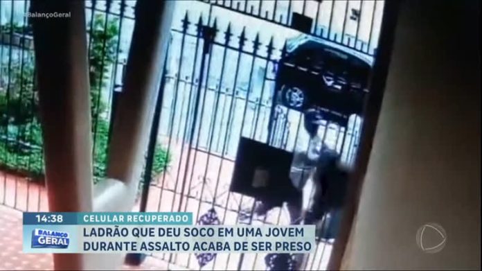 Ladrão que deu soco em jovem durante assalto é preso no RJ - RecordTV