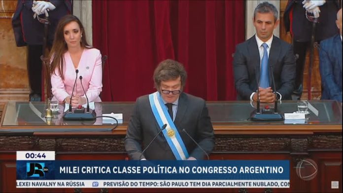 Milei critica classe política no Congresso argentino: 'Podres em todos os níveis' - JR 24H