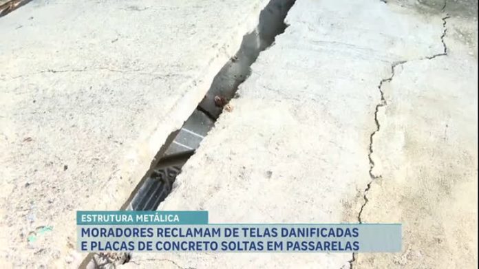 Moradores reclamam da falta de estrutura das passarelas em Belo Horizonte