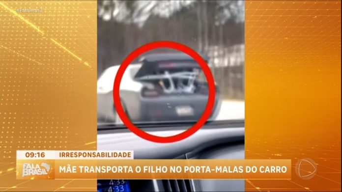 Mulher é presa após transportar o filho no porta-malas do carro nos EUA - RecordTV