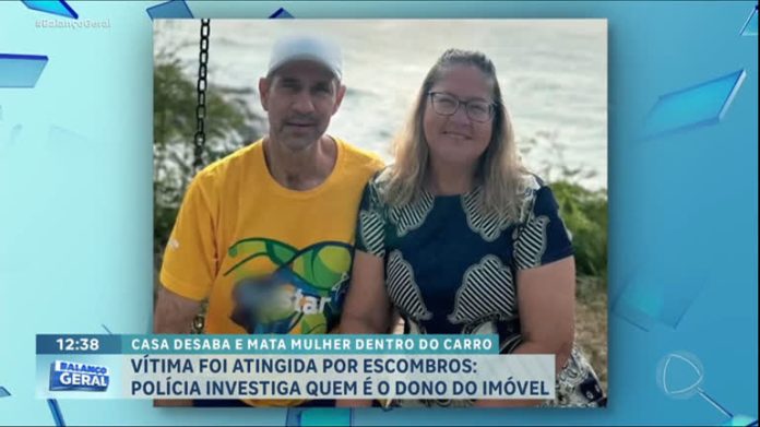 Mulher morre e homem fica gravemente ferido após casa desabar em cima de carro - RecordTV