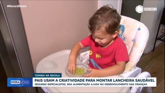 Pais usam a criatividade para montar lancheira saudável - Notícias