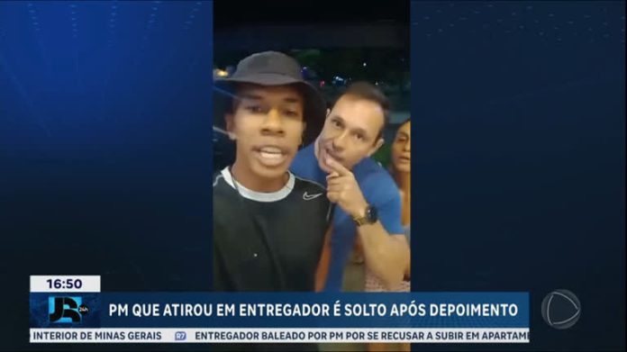 PM que atirou em entregador é solto após prestar depoimento - JR 24H