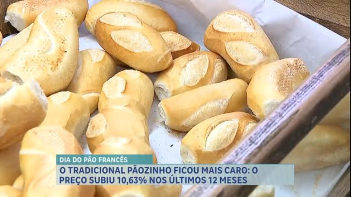 Preço do tradicional pão francês sobe 10,63% em BH e região metropolitana