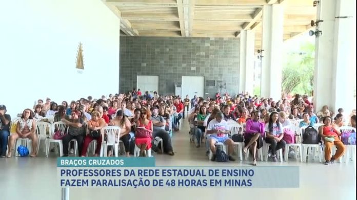 Professores da rede estadual de ensino anunciam paralisação de 48 horas em MG