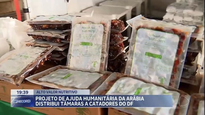 Projeto de ajuda humanitária da Arábia distribui tâmaras a catadores do DF - Brasília