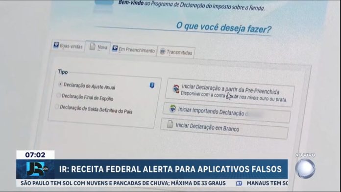 Receita Federal alerta para sites e aplicativos falsos do Imposto de Renda
