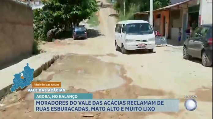 Bairro a Bairro: moradores denunciam estado de rua em bairro de MG