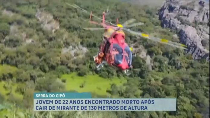 Jovem que morreu após queda Serra do Cipó, caiu de altura de 130 metros