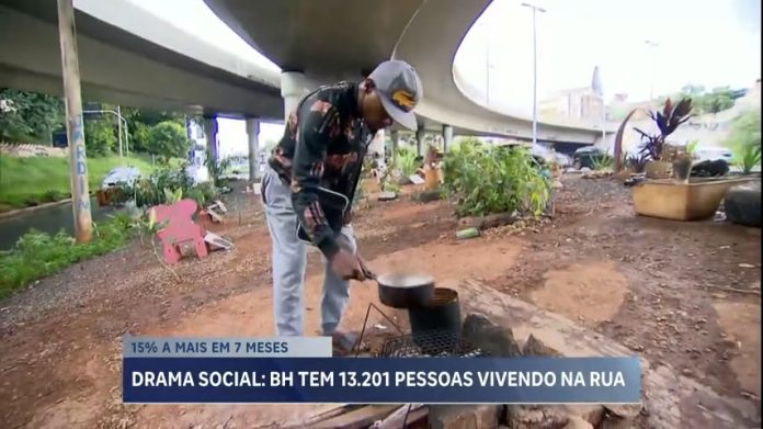 População de rua cresce 15% em sete meses na cidade de Belo Horizonte