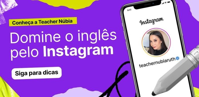 Transforme o seu Instagram em uma sala de aula de inglês. 